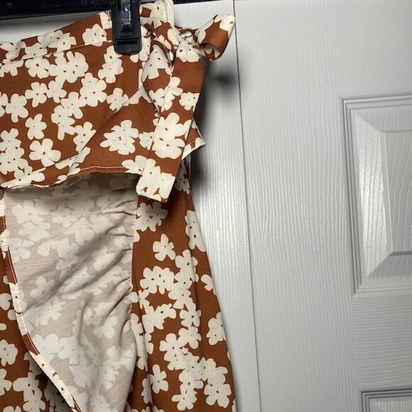 Floral Faux Wrap Ruffled Maxi Skirt - Picture 4 of 6